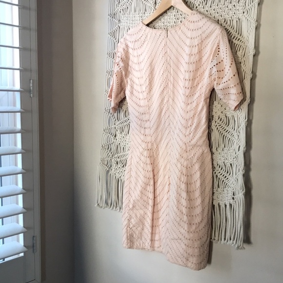 French Connection Eyelet SZ 8 Shift Dress - Picture 6 of 9